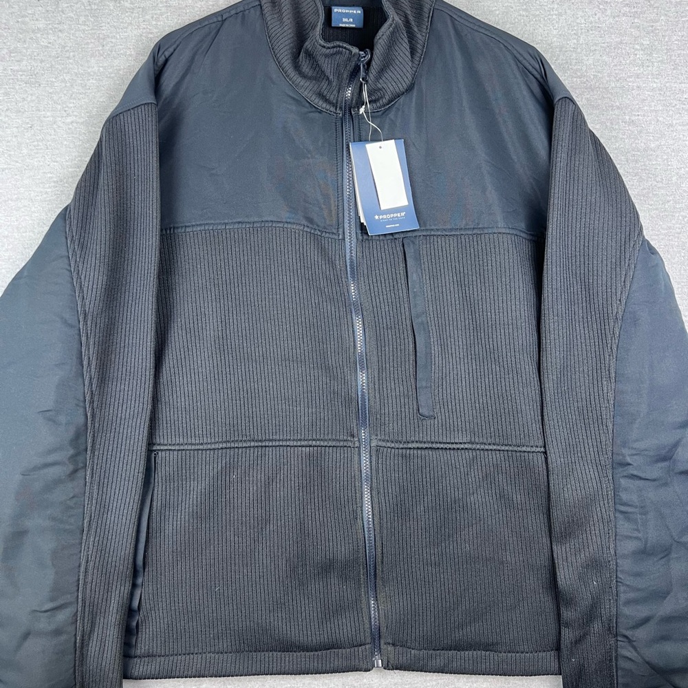 Propper Men’s Multipocket Full Zip Tech Navy Swea… - image 1